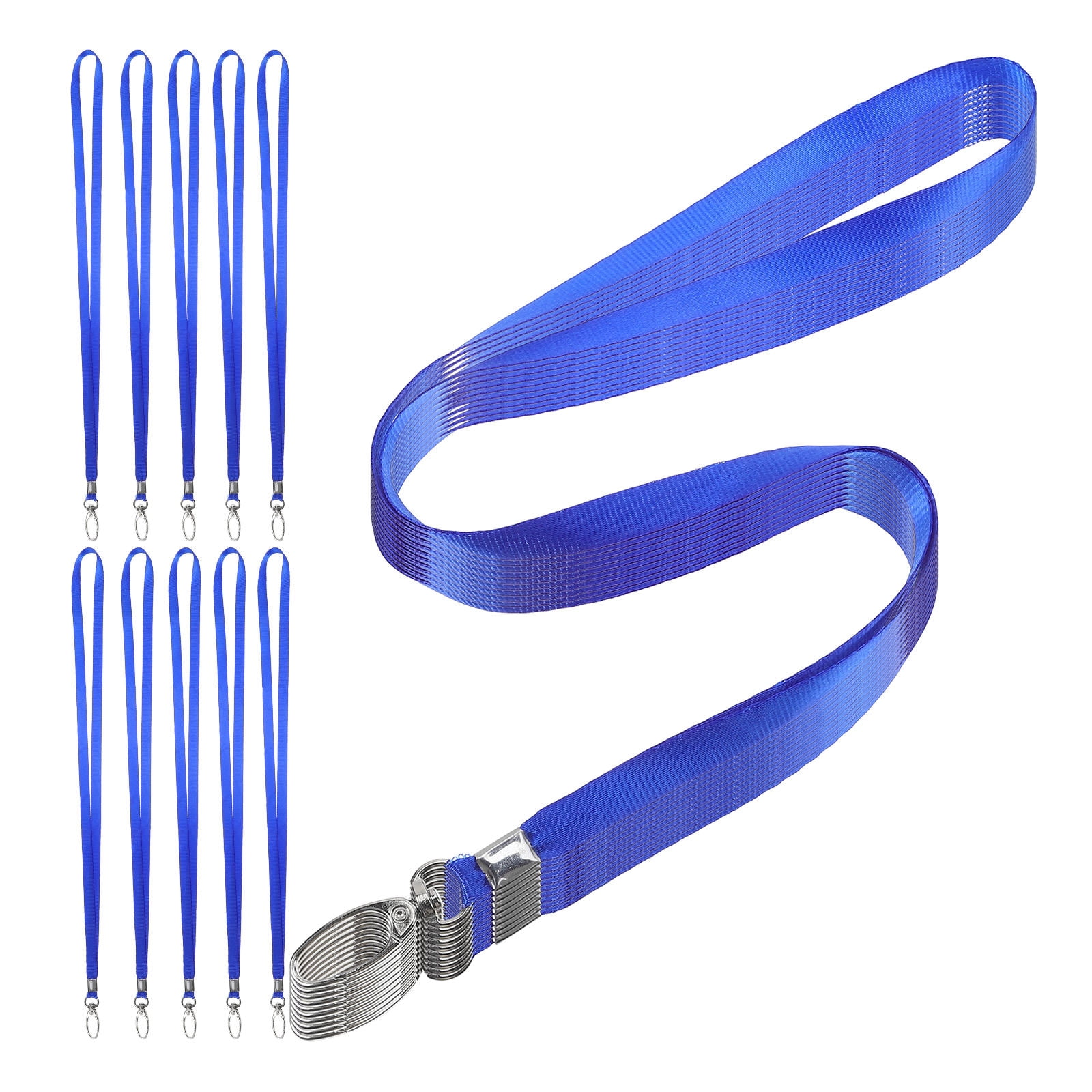 RENACLIPY 50pcs Visitor Badge Lanyards with Lightweight Plastic Badge Holders for Travel and Events