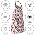 thumbnail image 5 of Pofeuu Skull Guitar record lips Print Waterproof Apron with Pockets Adjustable Cooking Aprons Kitchen Bib for Baking Household Cleaning, 5 of 8