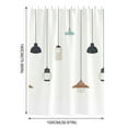 thumbnail image 3 of Waterproof Fabric Shower Curtain or Polyester Soft Cloth Hotel Quality Machine Washable White Shower Curtain Liner for Bath Tub Polyester Fabric Shower Curtain, 3 of 3