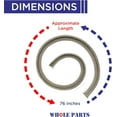 thumbnail image 2 of Whole Parts Range/Oven Door Seal Gasket Part# WB2X6547 - Replacement and Compatible with Some GE, Hotpoint and Kenmore Ranges or Ovens, 2 of 6