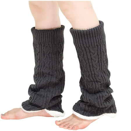 

Yinguo Women Winter Long Warm Leg Cover Thick Cold Proof Plush Soft Warm Socks
