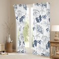 thumbnail image 3 of Manfei Blue Coquette Bowknot Blackout Curtains Set of 2 (38x54 Each),Ocean Sea Life Starfish Living Room Curtains, 3 of 6