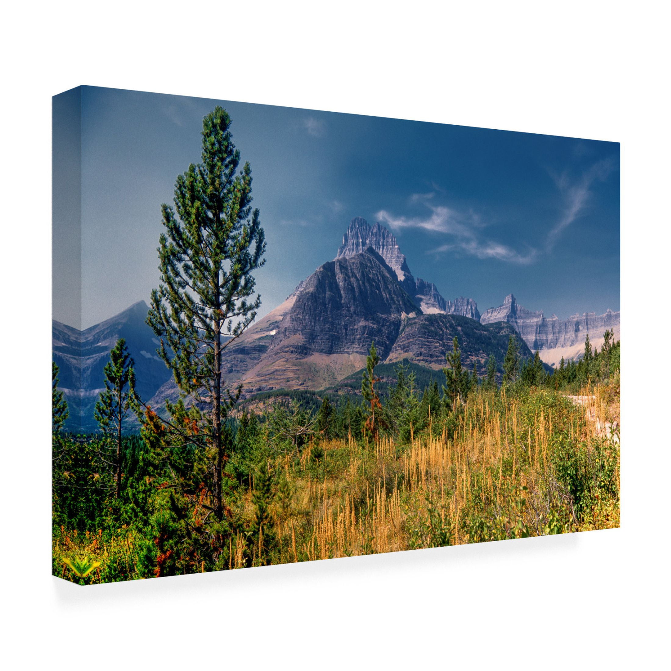Canvas Wall Art - Gordon Semmens 'Glacier National Park 7' Wall Art for Living Room, Bedroom, or Office Décor by Trademark Fine Art - 24 x 16 Inches