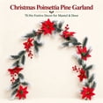 thumbnail image 5 of PYURTEP Christmas Garland, Artificial Poinsettia Garland with Red Berry Snow for Fireplace Mantel Door Indoor Outdoor Christmas Decor, 70.87 inch, 5 of 8