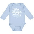 thumbnail image 3 of Inktastic The Beach is My Happy Place with Palm Trees Boys or Girls Long Sleeve Baby Bodysuit, 3 of 5