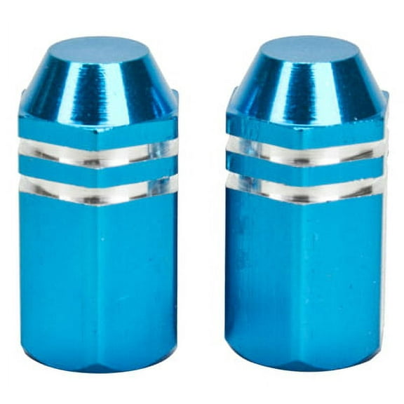 Trick Tops Valve Caps Finned Blue