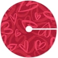 thumbnail image 1 of FMSHPON Mother's Day Love Heart Xmas Christmas Tree Skirt Stand Mat for Holiday Party Decoration Indoor Outdoor 36 inches, 1 of 6