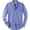 Blue, variant on EHRWE Shirts For Men Slim Fit Long Sleeve Shirt Casual Linen Blend Business Wear Solid Color Top Comfortable