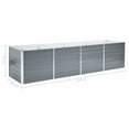 thumbnail image 5 of vidaXL Garden Raised Bed Galvanised Steel 320x80x77 cm Grey, 5 of 5