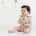 thumbnail image 6 of ESASSALY Newborn Baby Romper Girl Boy Jumpsuit Button Floral Sweater Overalls Outfits, 6 of 7