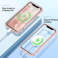thumbnail image 4 of Dteck iPhone 11 Full Body Case with Built-in Screen Protector Gradient Shockproof Protective Girls Women Heavy Duty Phone Case for iPhone 11 6.1 inches 2019,Pink, 4 of 7