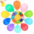 thumbnail image 2 of 100 pcs 12 inch Latex Colorful Balloons Thick Solid Rainbow Balloons 10 Different Colors for Multi Color Balloon Theme Party, Balloon Garland, Balloon Arch, and Balloon Column Stand, 2 of 3