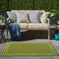 thumbnail image 2 of Nourison  Sandy Indoor / Outdoor Solid Area Rug Green/Ivory 3' x 5' 3' x 5' Green Rectangle, 2 of 5