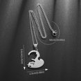 thumbnail image 5 of Stainless Steel Hug Cute Pet Cat Couple Pendant Necklace for Women Girls Fashion Exquisite Gift, 5 of 5