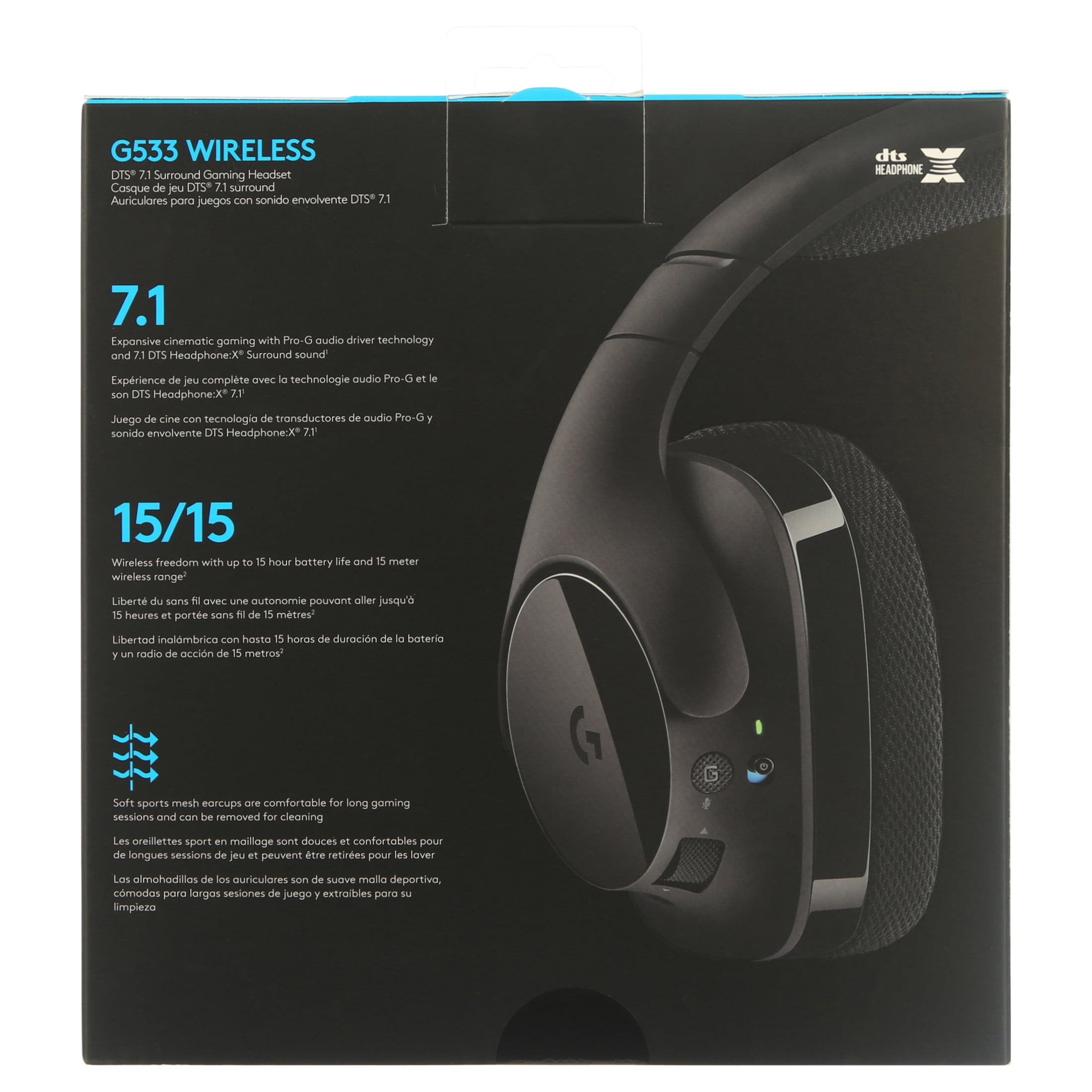 Swipe grådig stum Logitech G533 Wireless Gaming Headset - Walmart.com