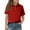 Red, variant on TQWQT Red Polo Shirts for Girl Size 9-10 3-Button Collared Shirt Short Sleeve School Golf Polos Lightweight Breathable Dressy Tops 140