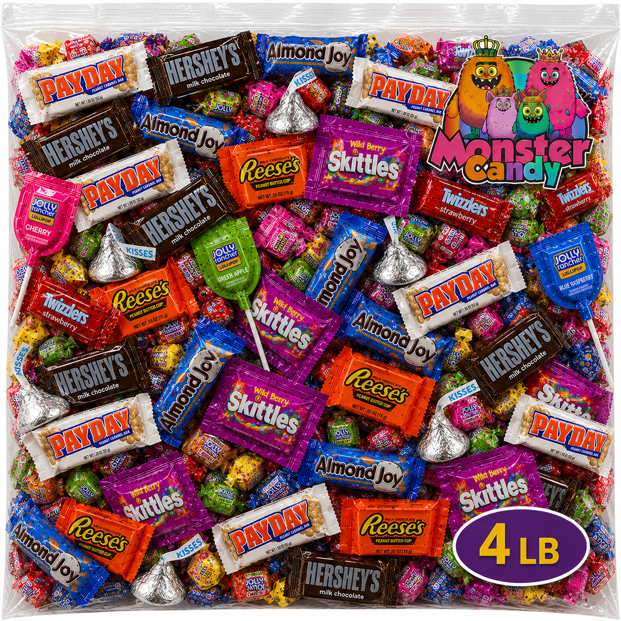 Chocolate and Candy Party Favor Candy Mix - 4 lb Pinata Stuffers Candy Bulk - Goodie Bag Stuffers for Kids Party Favors - Chocolate  Candy Variety Pack Bulk - Bulk Candy Individually Wrapped Candies
