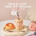 thumbnail image 2 of HOLOHOLO Lipstick Sip Bottle, 12oz Pink Drinking Cups High Borosilicate Glass, Flexible & Travel-Friendly, 2 of 6