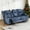 Blue, variant on ROOMARK Loveseat Recliner Double Recliner RV Sofa & Console | Wall Hugger Loveseat Reclining RV | RV Theater Seats | RV Couch | RV Home Theater Seating Furniture