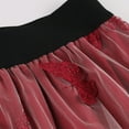 thumbnail image 4 of Aayomet Jupes pour Femmes Jupe en Maille Taille Double Jupe Papillon Évasée (A, TG), 4 of 5