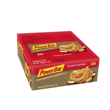Power Bag - PowerBar Performance Energy Bar, Peanut Butter, 2.29 oz Bar, (12 Count)