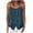 *Navy, variant on VBVC Women's Cotton Linen Side Button Tank Top , Ladies' Spaghetti Strap Asymmetrical Blouse , Summer Vacation Casual Cami For Women ,Army Green,S-2XL