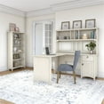 thumbnail image 2 of Pemberly Row L Shaped Desk with Hutch and Bookcase in Antique White - Wood, 2 of 7