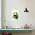 thumbnail image 4 of ZHONGYUTONG Panda Canvas Wall Art Cute Panda Pictures Prints Funny Woodland Animal Paintings Watercolor Artwork for Kids Room Nursery Decor Framed (12.00" x 18.00"), 4 of 6
