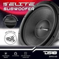 thumbnail image 2 of DS18 15" Subwoofer Dual 4 Ohm 1500W Max 750W RMS Elite Z Series ZR15.4D Single, 2 of 6