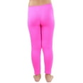 thumbnail image 2 of ToBeInStyle Girls' Nylon-Spandex Blend Full Length Leggings - Hot Pink - L/XL, 2 of 6