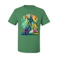 thumbnail image 2 of Colorful Horse Head Animal Lover Men's Graphic T-Shirt, Kelly, 5XL, 2 of 3