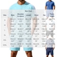 thumbnail image 3 of hotojiny Mens Short Sets 2 Piece Outfits Casual Summer Tracksuits Fashion Short Sleeve T Shirt and Shorts Set Sweatsuit(Dark Blue,3X-Large), 3 of 6