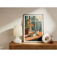 thumbnail image 2 of Cozy Breakfast Nook print Wall Art Modern Kitchen Decor Orange and Teal Print Farmhouse Breakfast Poster Minimalist Food Illustration - Poster Unframed, 2 of 3