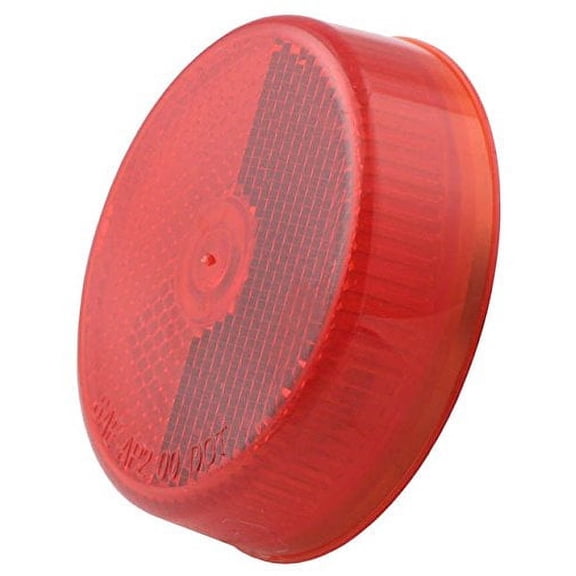 Red 2 1/2" Round Side Marker Lights With Reflector (1 per pack)