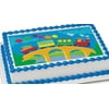 Birthday Train Edible Extra Large 8 x 10 Cake Decoration Topper Image
