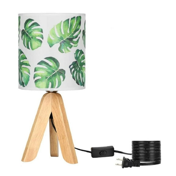 Oumilen Kids Brown Tripod Nightstand Lamp for Children's Room