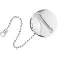 thumbnail image 1 of OFFIGAM Plated Silver Marine Boat Gas Tank Lid Stainless Steel with Chain for Easy Use, 1 of 8