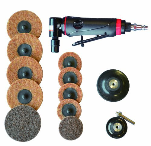 1/4-Inch Composite Righ Angle Air Die Grinder Surface Prep & Conditioning Kit 