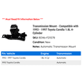 thumbnail image 2 of Transmission Mount - Compatible with 1993 - 1997 Toyota Corolla 1.8L 4-Cylinder 1994 1995 1996, 2 of 2