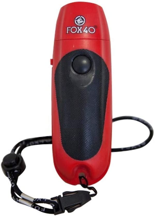 Fox40 Electronic Outdoor Whistle Sport Outoors Safety 8616-1908 Red Black 