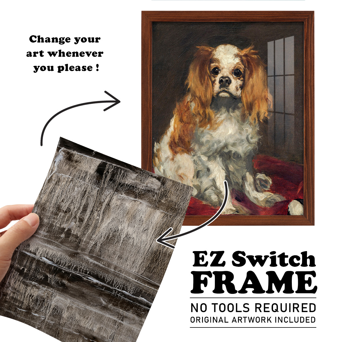 Continuum III -Framed Print w/glass-Chestnut