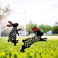 thumbnail image 5 of Farfi Garden Stake Black Rabbit Shape Lifelike Acrylic Garden Decorative Stake for Yard (Type 5), 5 of 13
