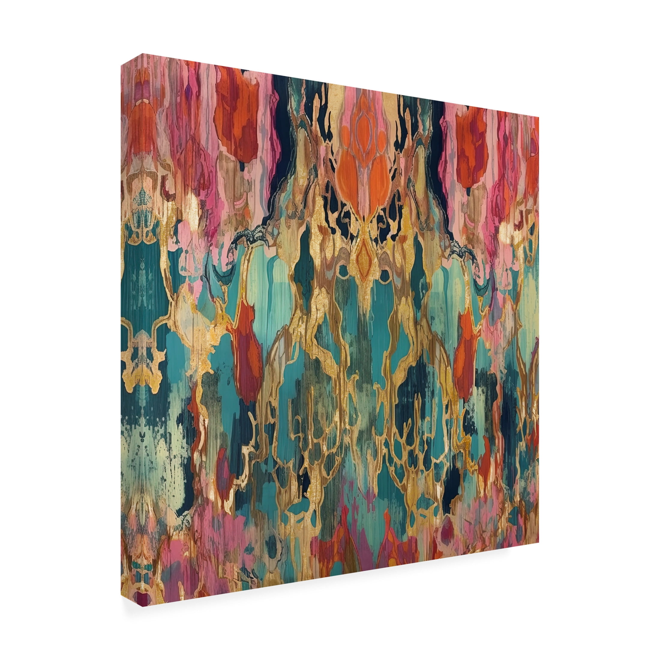Canvas Wall Art - Sasha 'Enticements I' Wall Art for Living Room, Bedroom, or Office Décor by Trademark Fine Art - 14 x 14 Inches