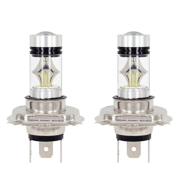 2 High-power Front Lights H4 3030 20SMD Lights 100W Motorcycle LED Headlights