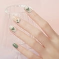 thumbnail image 5 of Tkrady 24Pcs Press On Nails French Heart And Bowknot Pattern 3D Fake Nails Pieces With Glue 1ml, 5 of 5