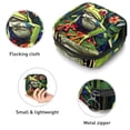 thumbnail image 3 of Frog Sanitary Napkin Pouch Bag with Plush Fabric, Sponge, and Oxford Cloth Material, 4.7x6.6x6.6 in, Ideal Travel Accessory for Feminine Hygiene Products., 3 of 6