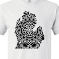thumbnail image 4 of Inktastic Michigan Silhouette Mandala T-Shirt, 4 of 5