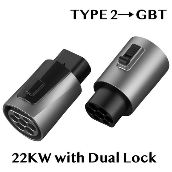 IEC62196 Type 2 to GBT EV Adapter Charging Convertor 250V 32A 3Phase 22KW Type2 GB/T Charger Converter Adaptor