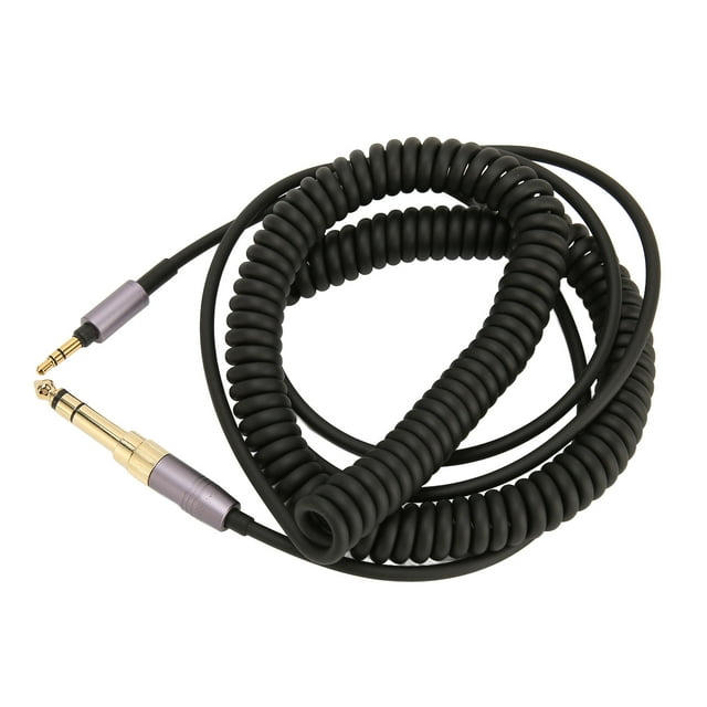 Cable De Extensión En Espiral Con Resorte De Sonido De 3 5mm Cable De Resorte De Sonido Retráctil De 3 5mm Cable Profesional De PU Para Tableta Para Altavoz