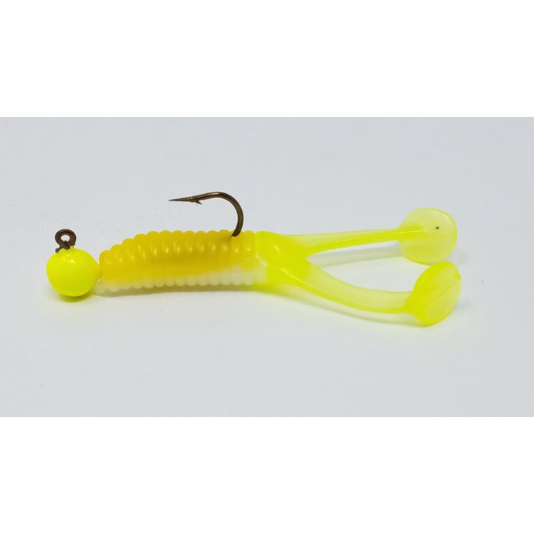 Kalin's Freshwater 1.75" Triple Threat Soft Plastics Crappie Grub, Acid Rain,  10ct, Lake - Walmart.com